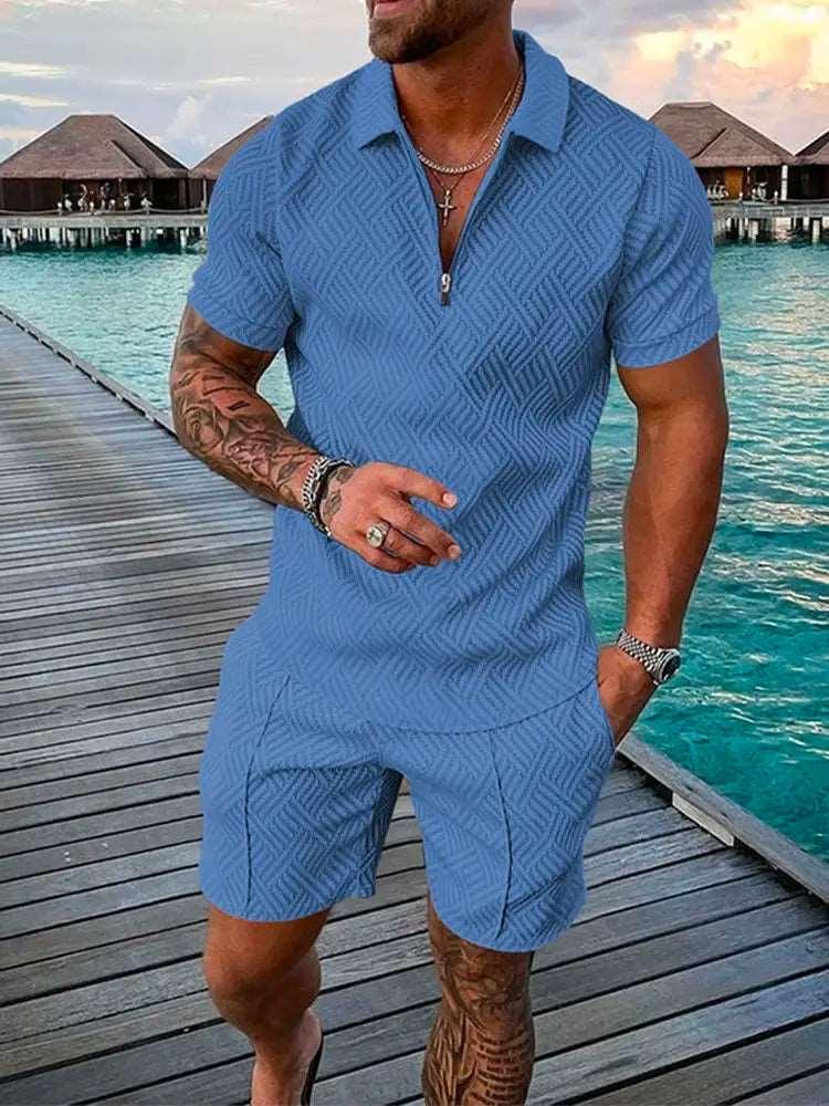 2024 New Summer Men's Shorts Set