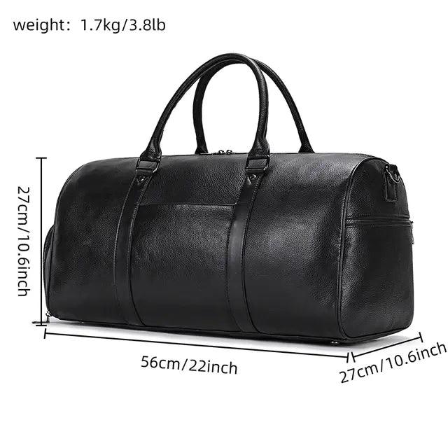 Genuine Leather Travel Bag - Sí Fashions