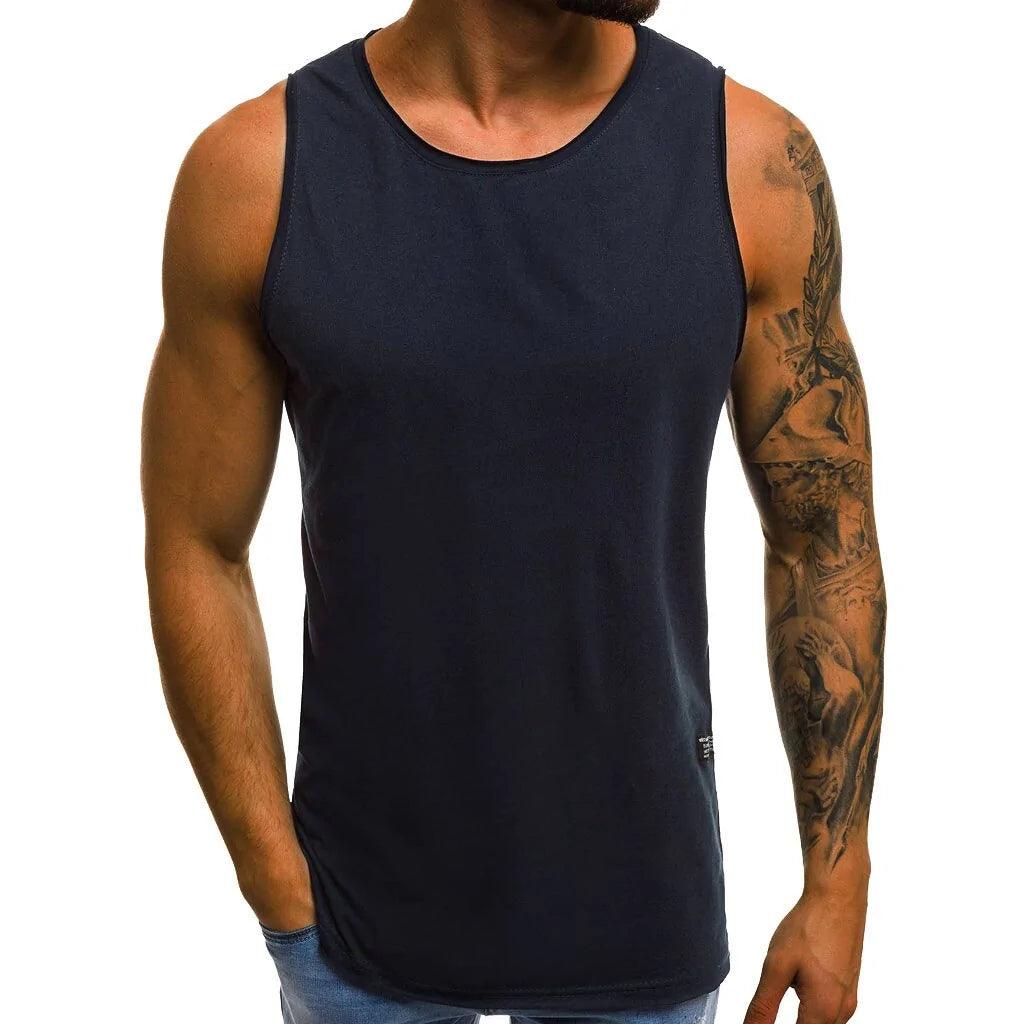 Men's Summer Casual Slim Sleeveless T-Shirt Top Blouse - Sí Fashions