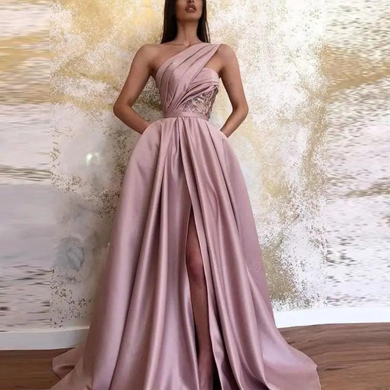 Long Skirt Evening Dress - Sí Fashions