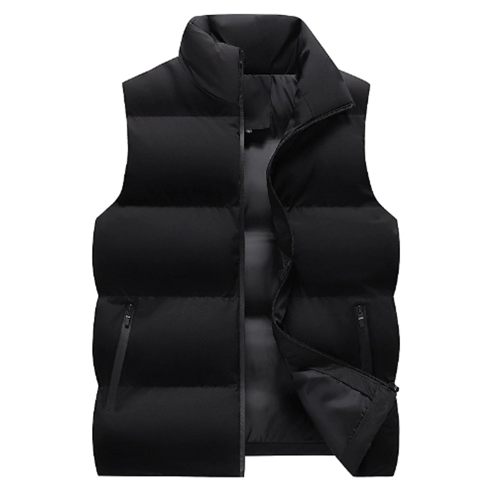 Neck Protection Zipper Cardigan Men Winter Coat - Sí Fashions