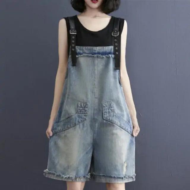 Summer Denim Rompers - Sí Fashions