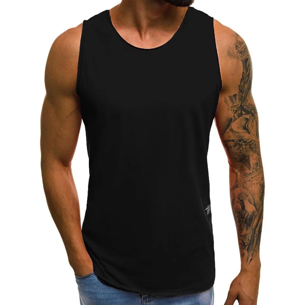 Men's Summer Casual Slim Sleeveless T-Shirt Top Blouse - Sí Fashions