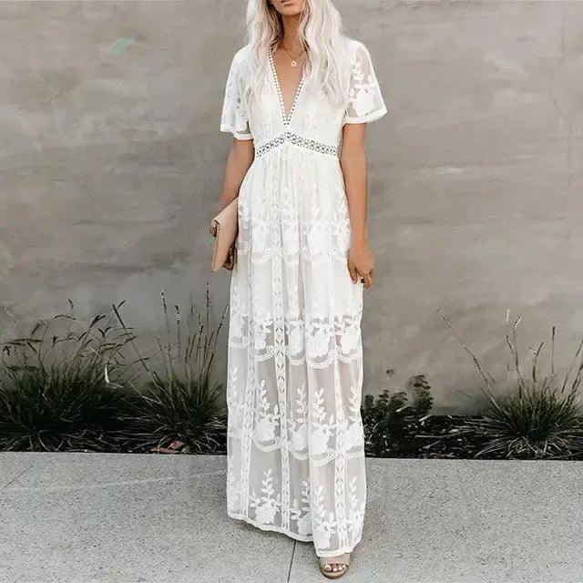 Lace Summer Dress - Sí Fashions