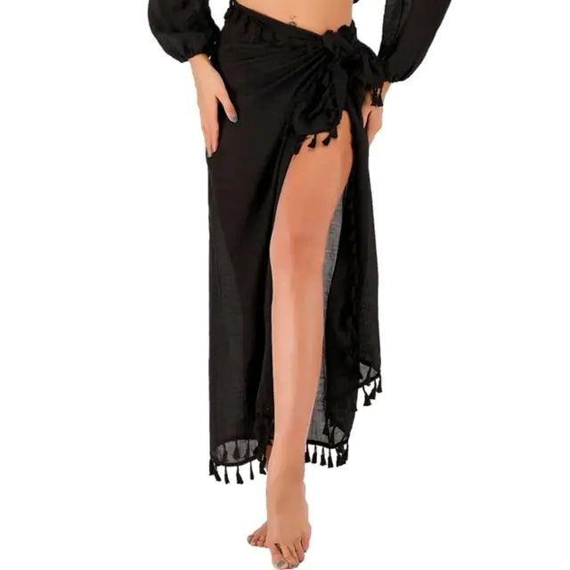 Womens Long Beach Cover Up Sarong - Sí Fashions