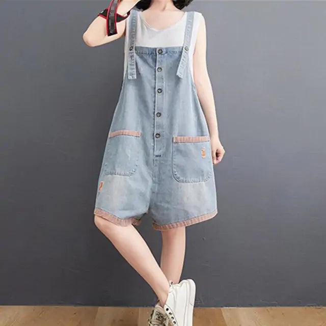 Summer Denim Rompers - Sí Fashions