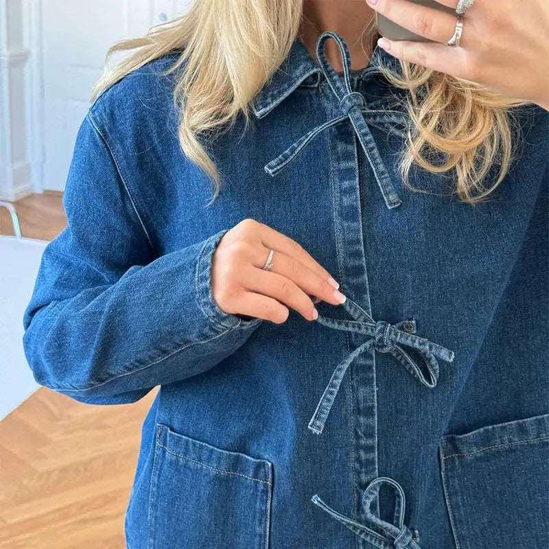 Blue Denim Top - Sí Fashions