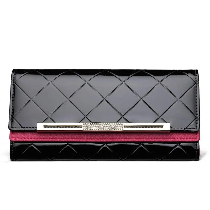 Women's Luxury Cowhide Leather Party Clutch Wallet - Sí Fashions