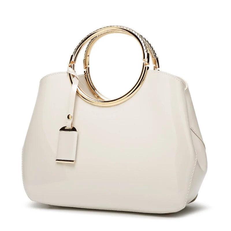 High Quality Patent Leather Tote Women's Bag - Sí Fashions