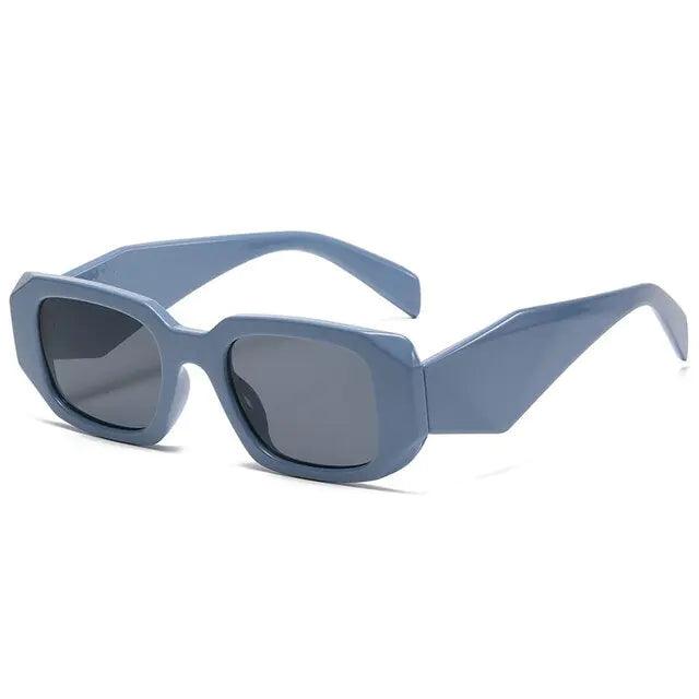 Small UV400 Polygon Rectangle Sunglasses - Sí Fashions