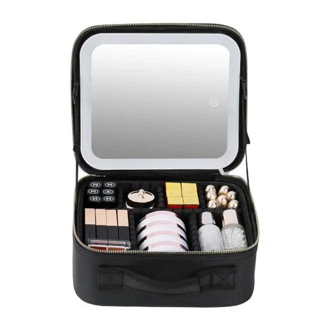 Smart LED Cosmetic Case with Mirror - Sí Fashions