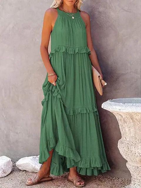 Summer Casual Printed Long Dress - Sí Fashions