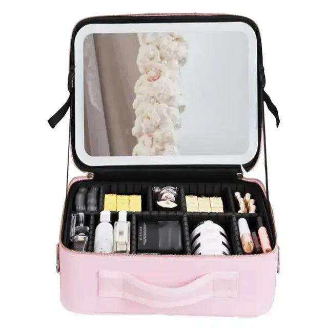 Smart LED Cosmetic Case with Mirror - Sí Fashions