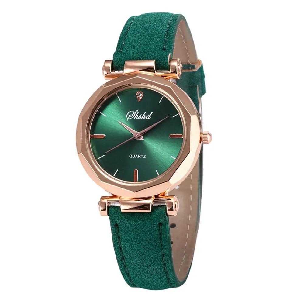 Fashion Women Leather Casual Quartz Watch - Sí Fashions