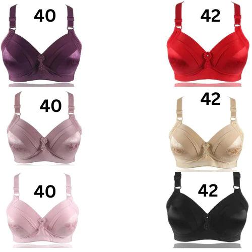 Breathable Cotton Bralette Wire Free Plus Sizelingerie - Sí Fashions