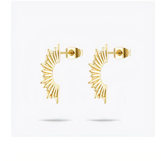 Spiky Half Moon Earrings - Sí Fashions