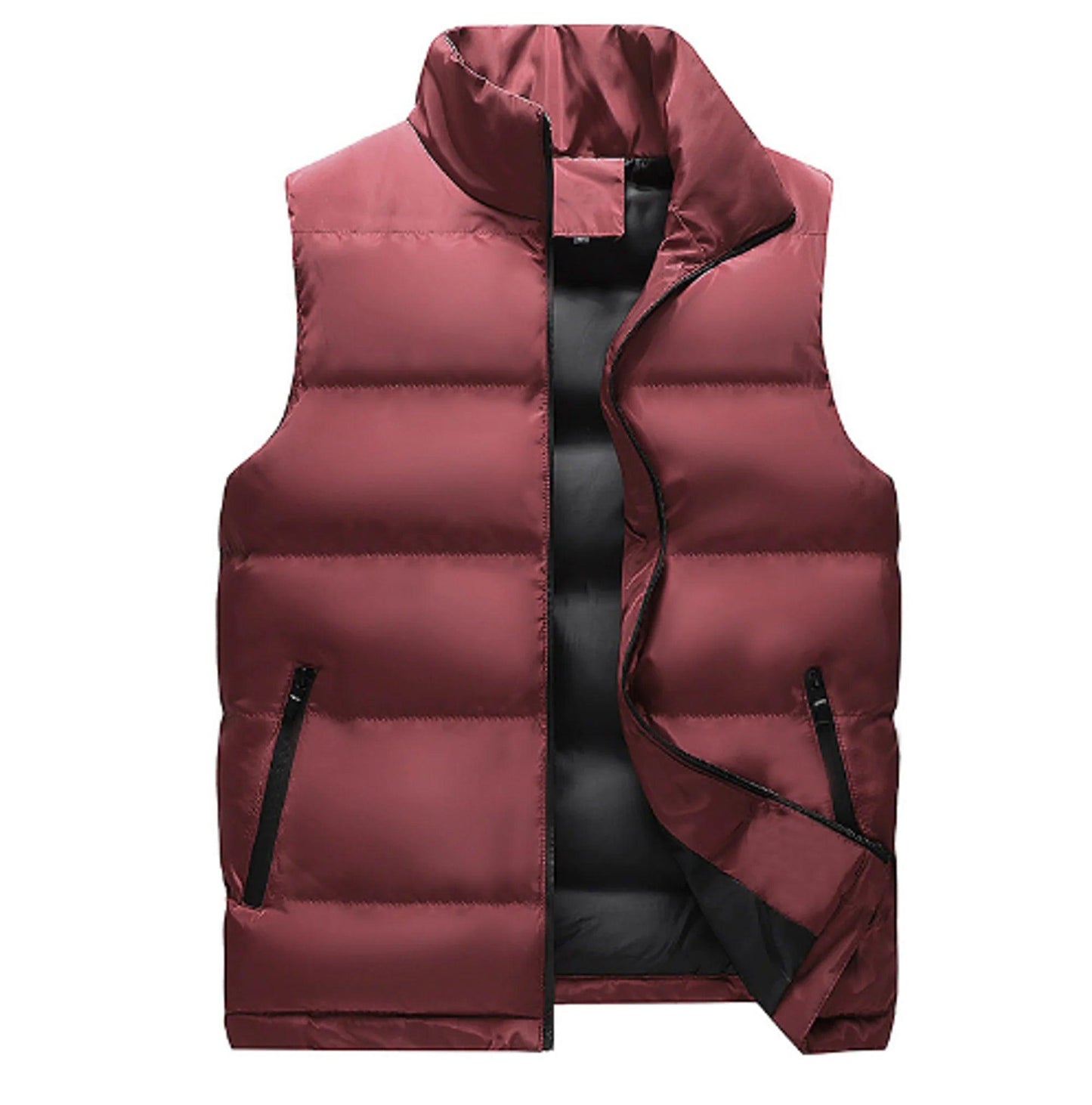 Neck Protection Zipper Cardigan Men Winter Coat - Sí Fashions