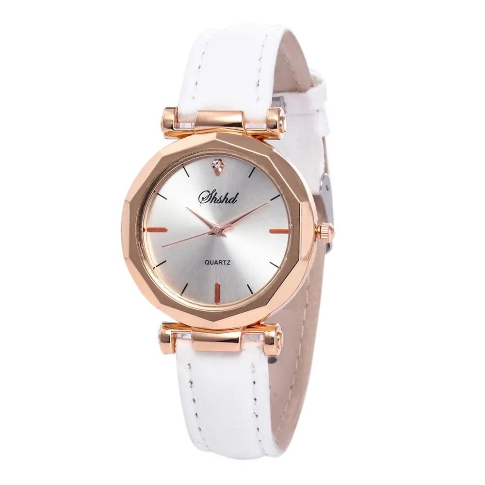 Fashion Women Leather Casual Quartz Watch - Sí Fashions