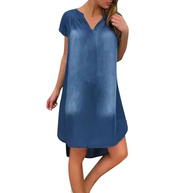 Women's Summer Vintage Denim Dress