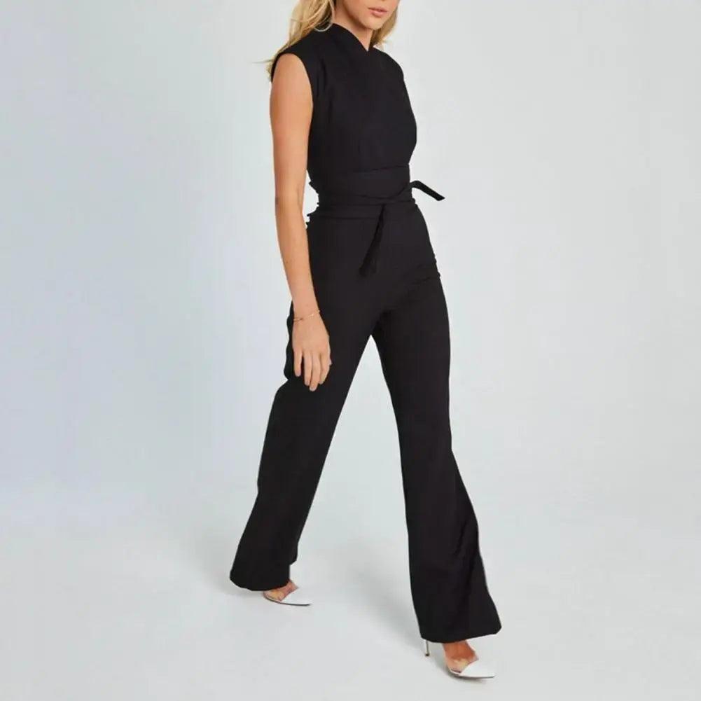 High-Waist Wide Leg Summer Jumpsuit - Sí Fashions