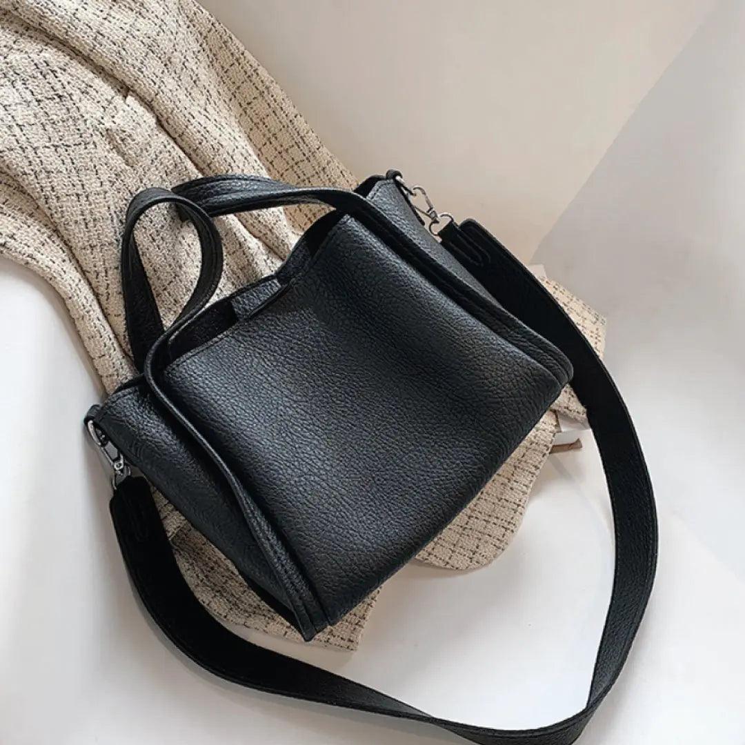 Petite Vegan Leather Handbag with Unique Handle Design - Sí Fashions