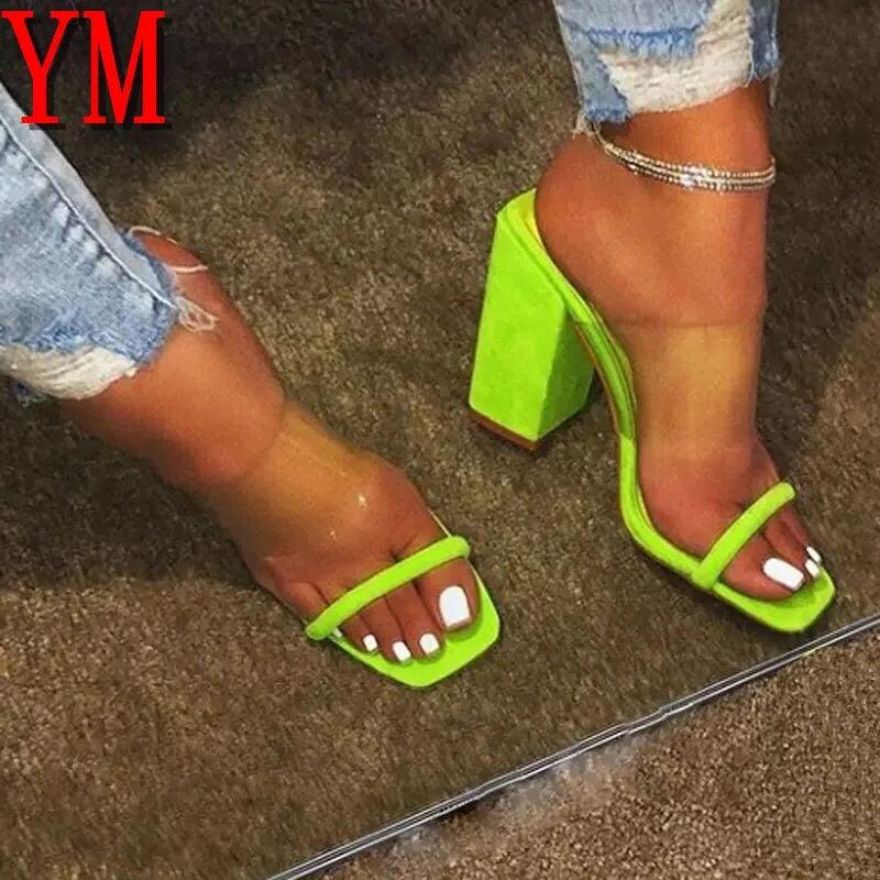 Women Transparent PVC Sandals - Sí Fashions