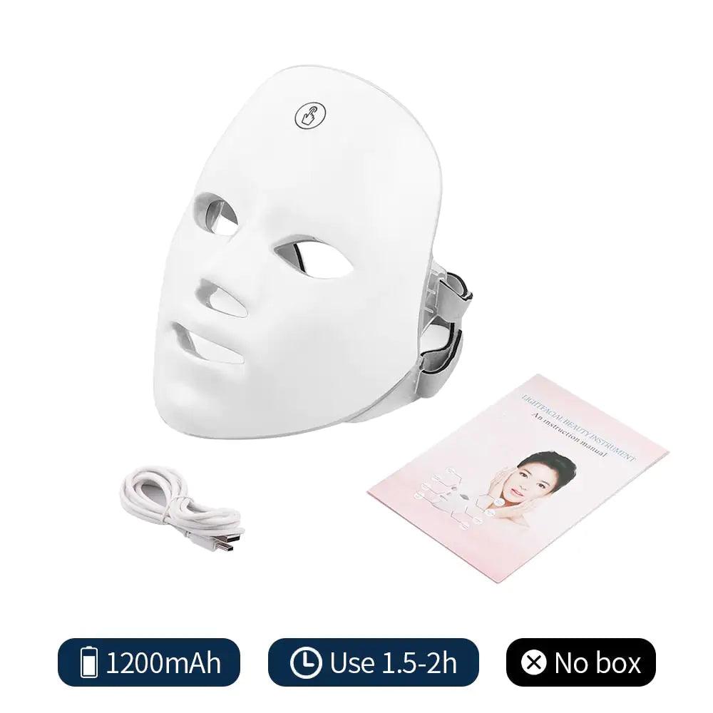 7 Colors Cycle Beauty Mask - USB Charge LED Facial Mask - Sí Fashions