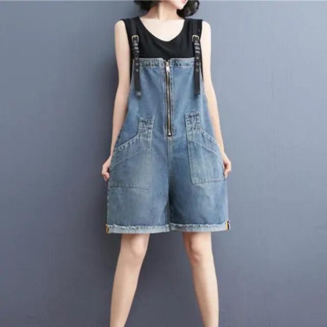 Summer Denim Rompers - Sí Fashions