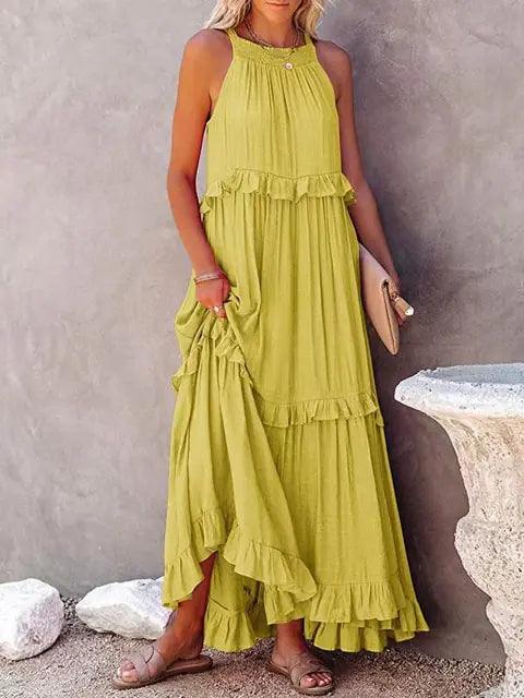 Summer Casual Printed Long Dress - Sí Fashions