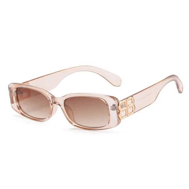 Small Square Frame UV400 Sunglasses Retro - Sí Fashions